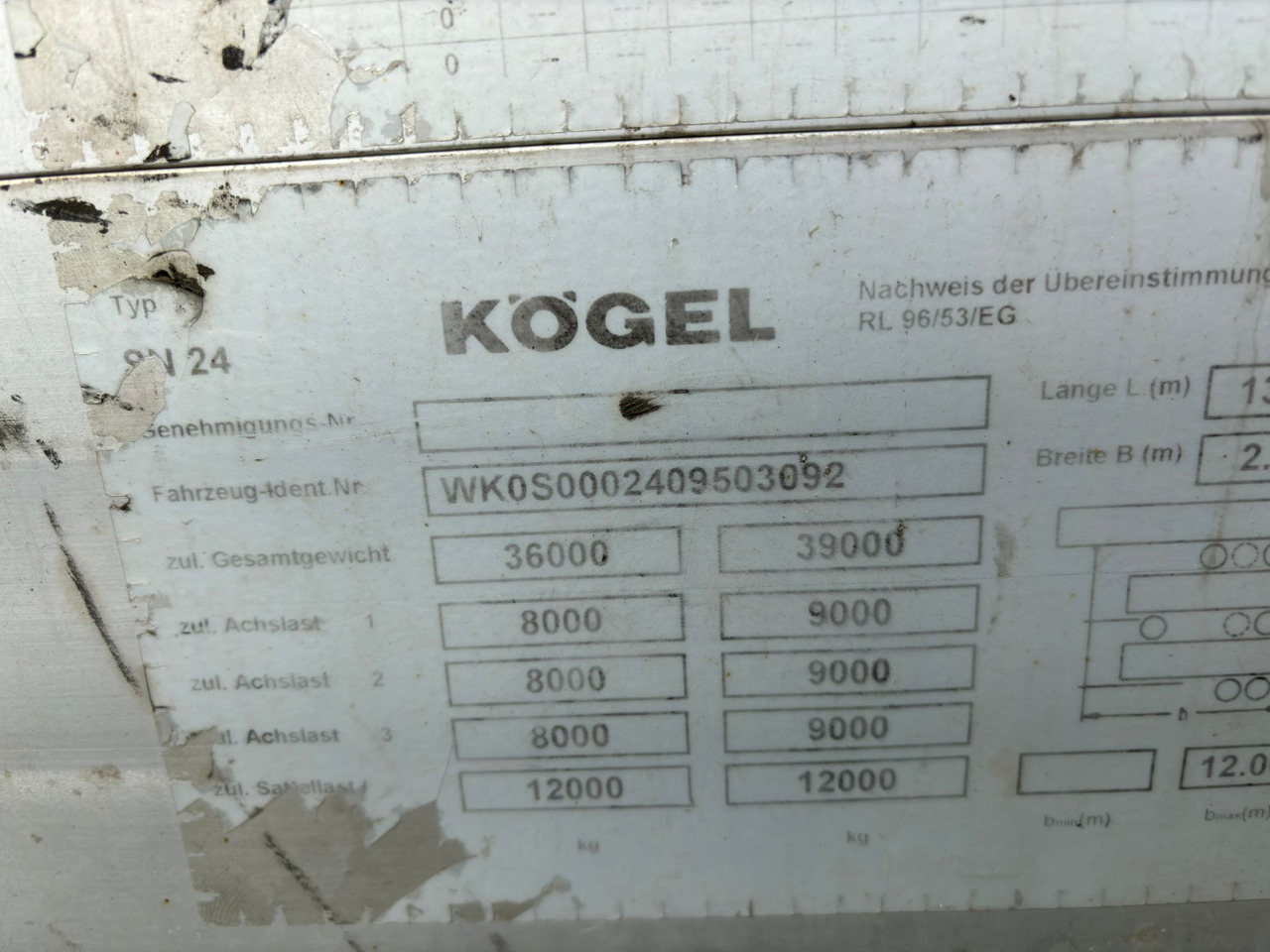Dropside/ Flatbed semi-trailer KÖGEL SN 24: picture 11