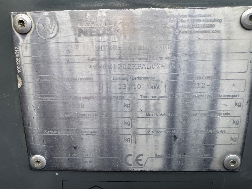 Wacker Neuson ET 18 - Mini excavator: picture 4 Wacker Neuson ET 18 - Mini excavator: picture 4