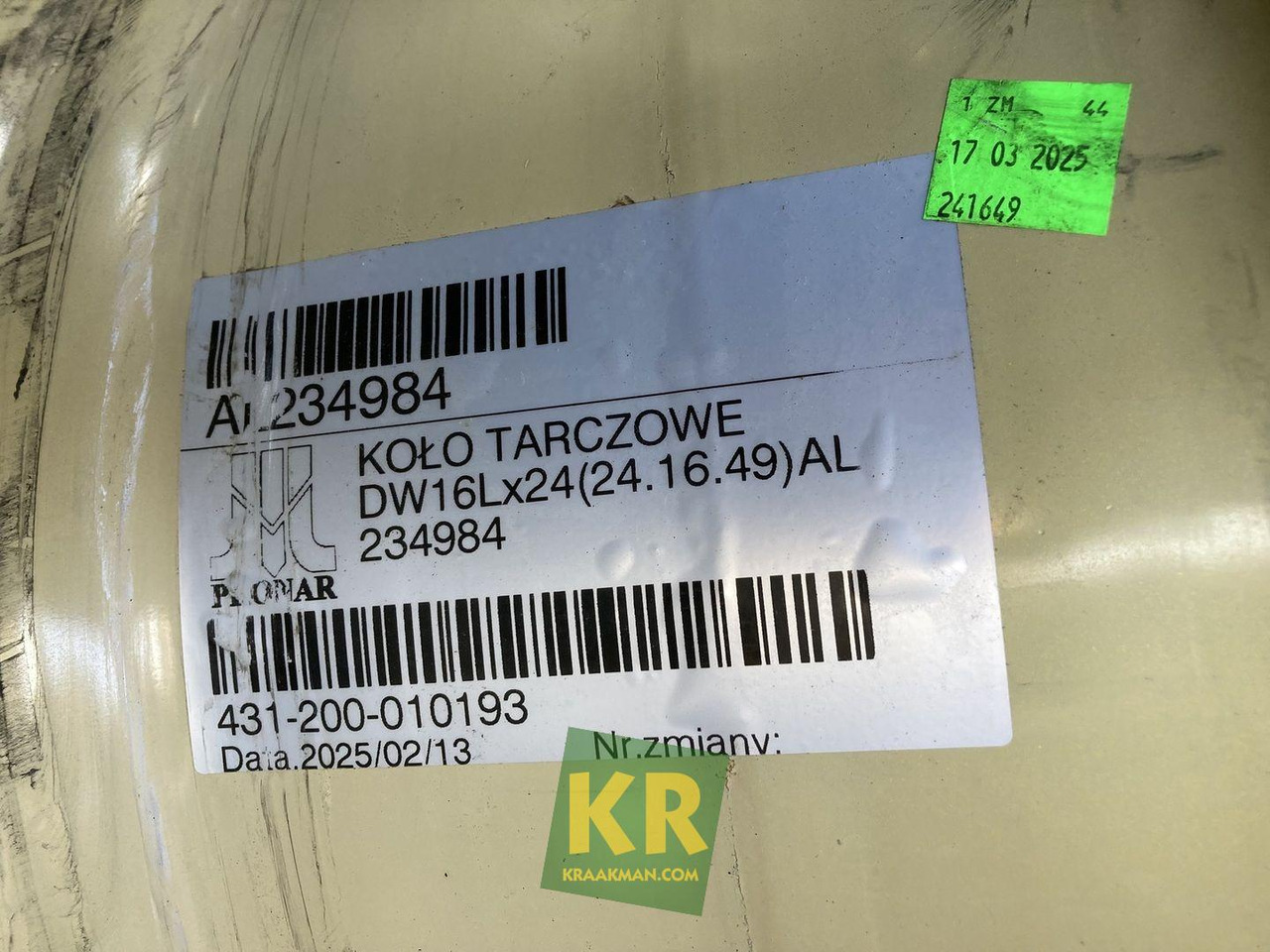 John Deere 16 X 24 velg - Rim for Agricultural machinery: picture 4 John Deere 16 X 24 velg - Rim for Agricultural machinery: picture 4