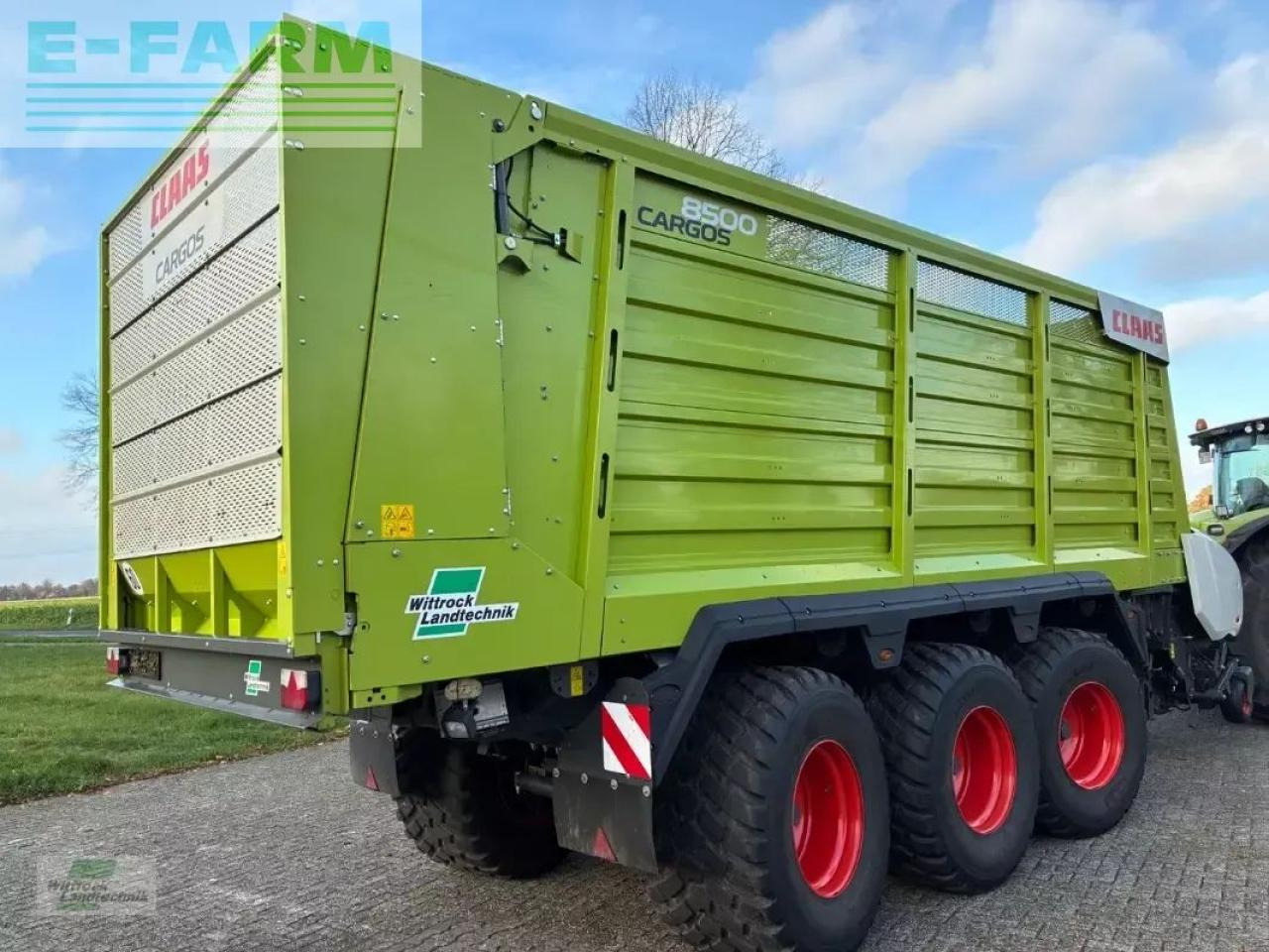 CLAAS cargos 8500 tridem - Farm tipping trailer/ Dumper: picture 1 CLAAS cargos 8500 tridem - Farm tipping trailer/ Dumper: picture 1