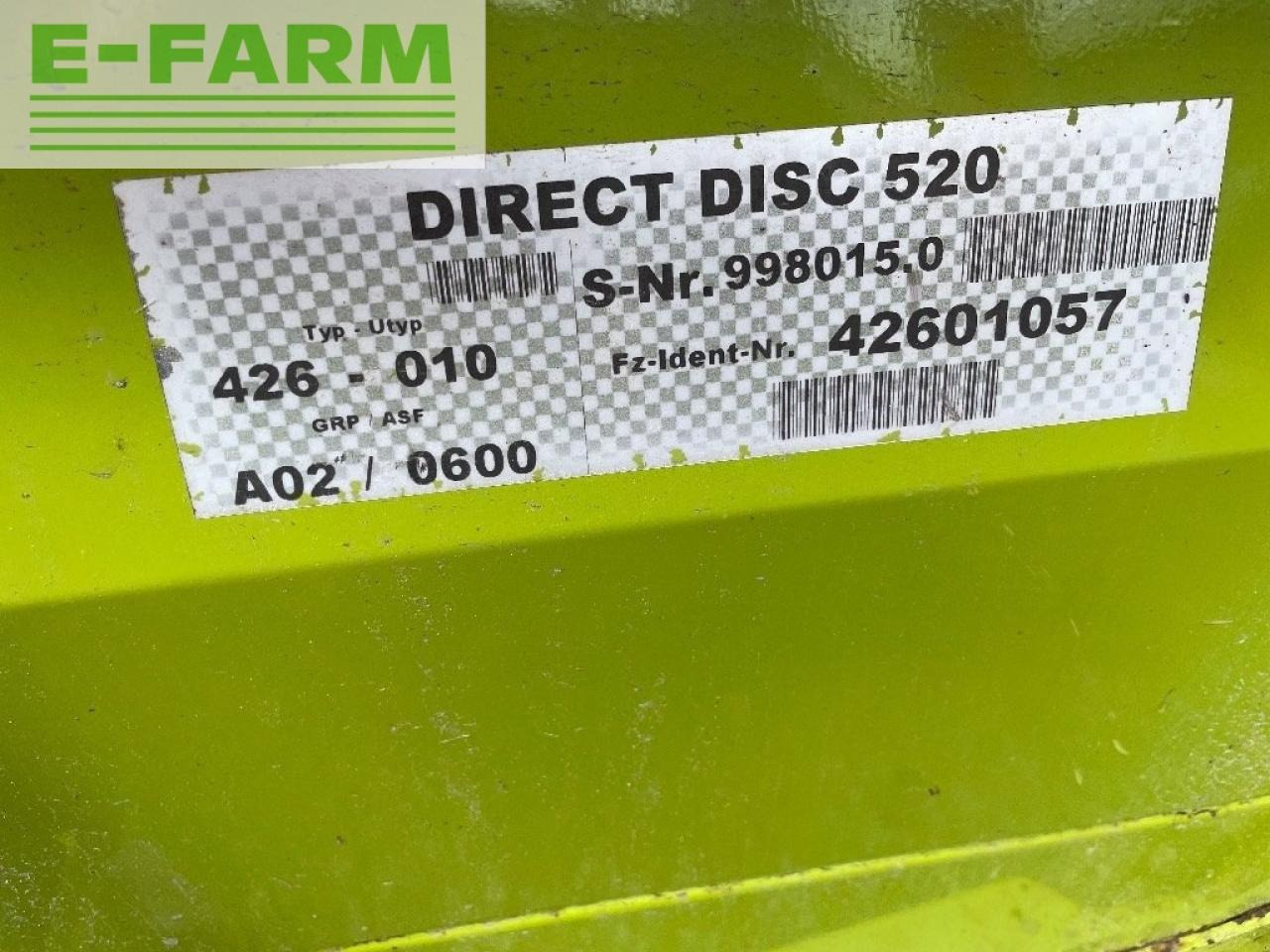 CLAAS direct disc 520 - Forage harvester attachment: picture 5 CLAAS direct disc 520 - Forage harvester attachment: picture 5