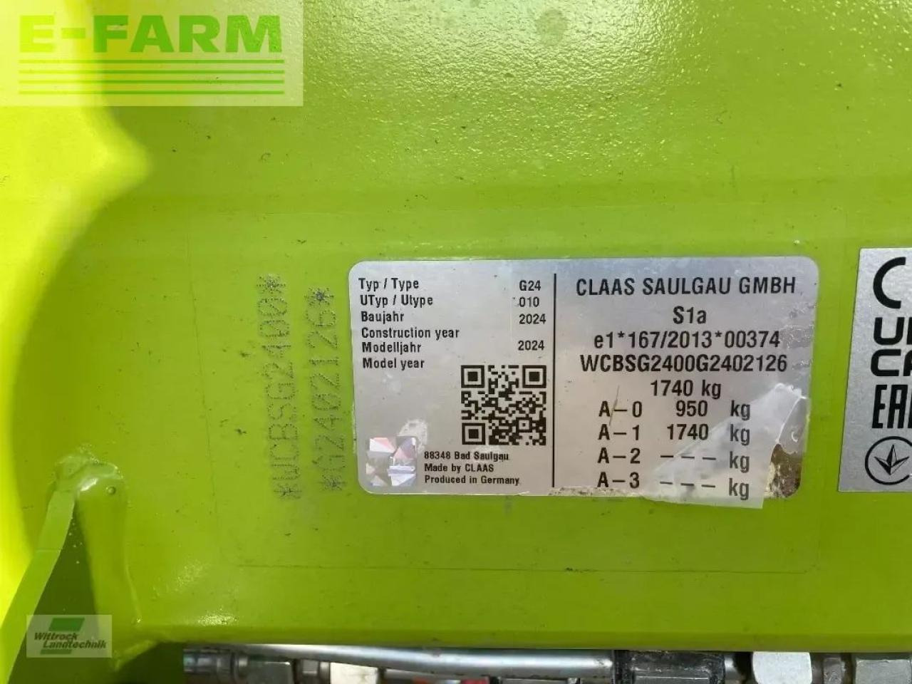 CLAAS liner 2800 trend - Tedder/ Rake: picture 4 CLAAS liner 2800 trend - Tedder/ Rake: picture 4