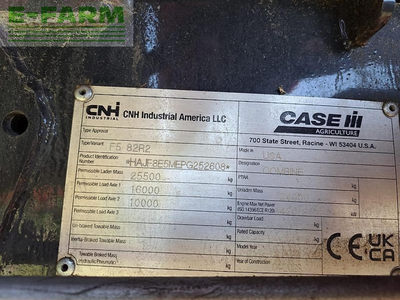 Case-IH case axial flow 8250 st5 p - Combine harvester: picture 4 Case-IH case axial flow 8250 st5 p - Combine harvester: picture 4