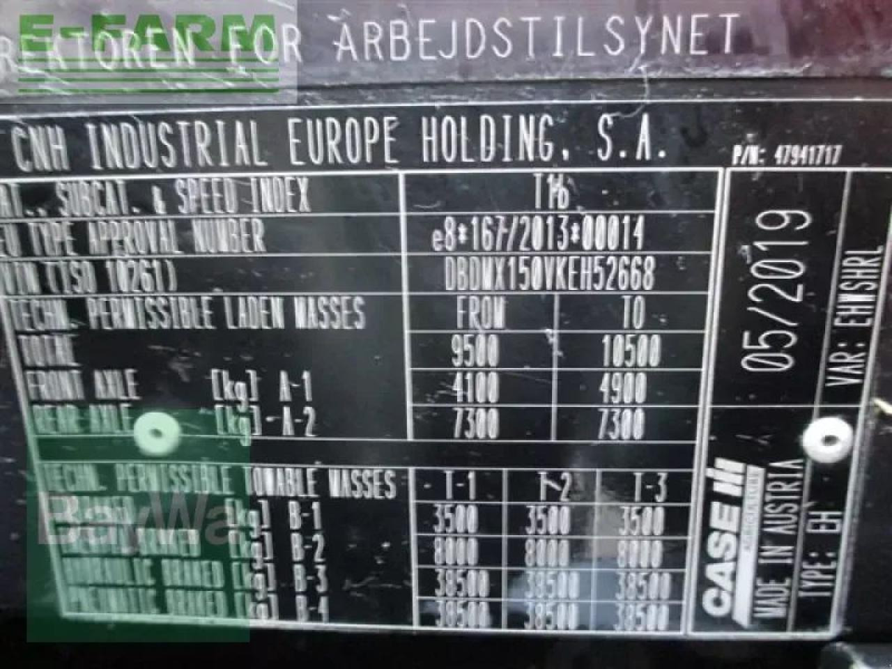 Farm tractor Case-IH maxxum 150 cvx #869: picture 25