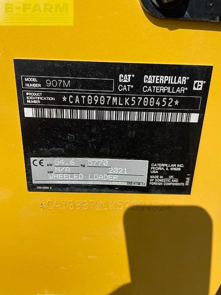 Mini excavator Caterpillar 907m: picture 21