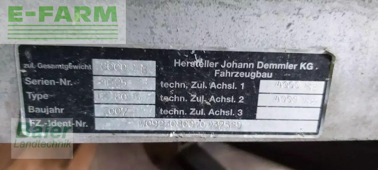 Demmler dk80l - Farm tipping trailer/ Dumper: picture 2 Demmler dk80l - Farm tipping trailer/ Dumper: picture 2