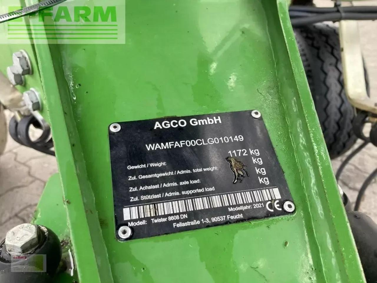 Fendt twister 8608 (laufleistung ca. 50 hektar) - Tedder/ Rake: picture 5 Fendt twister 8608 (laufleistung ca. 50 hektar) - Tedder/ Rake: picture 5