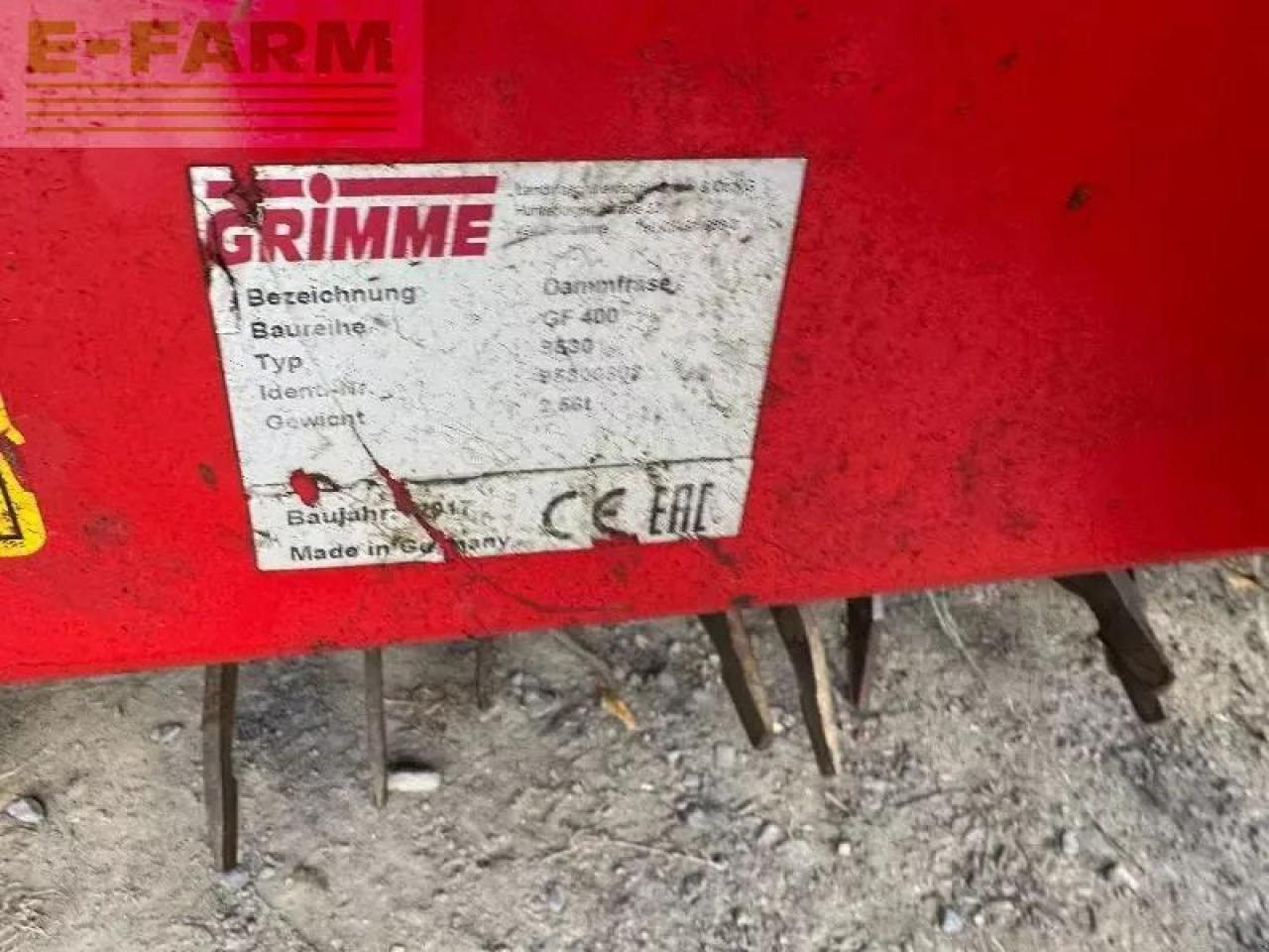 Grimme gf400 - Soil tillage equipment: picture 4 Grimme gf400 - Soil tillage equipment: picture 4