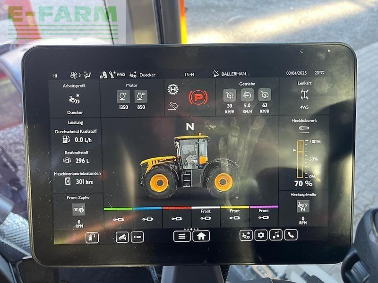 Farm tractor JCB 4220 fastrac icon kommunal: picture 8
