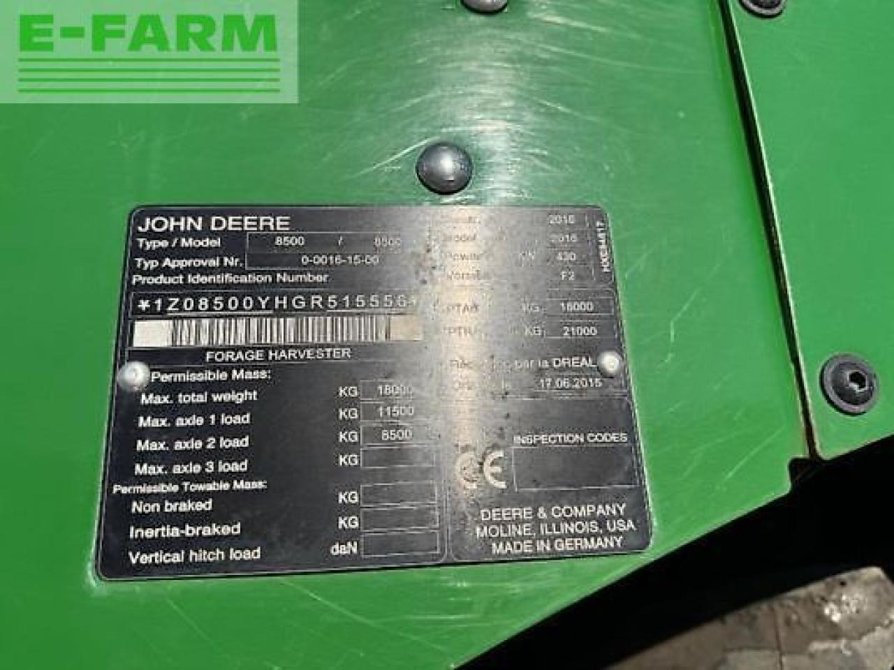 John Deere 8500 - Forage harvester: picture 4 John Deere 8500 - Forage harvester: picture 4