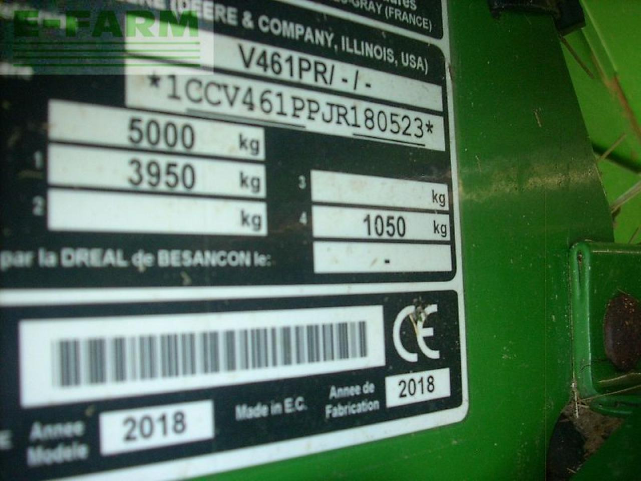 John Deere v461r isobus - Square baler: picture 4 John Deere v461r isobus - Square baler: picture 4