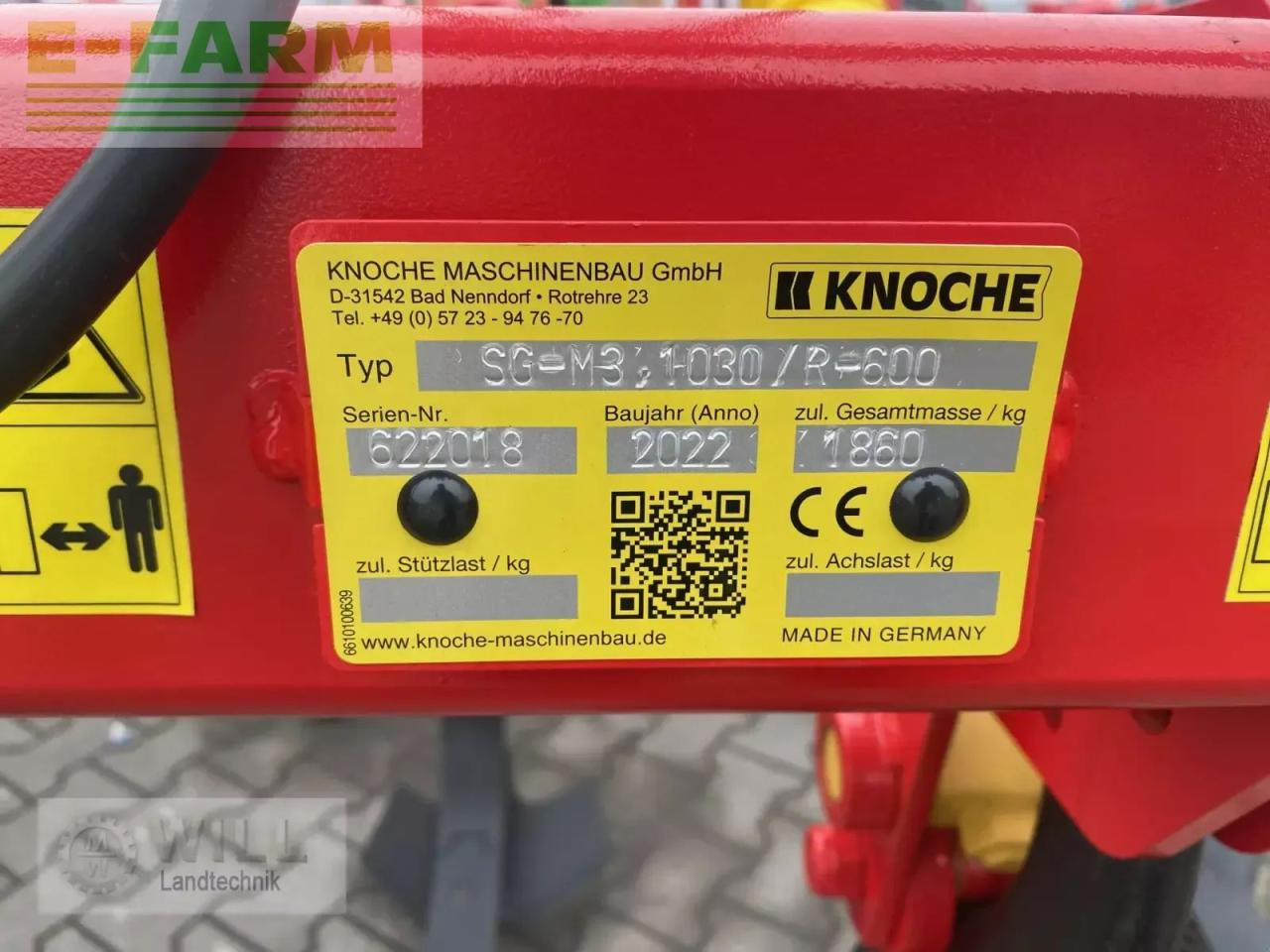 Knoche sg-m 3 1030 - Cultivator: picture 5 Knoche sg-m 3 1030 - Cultivator: picture 5