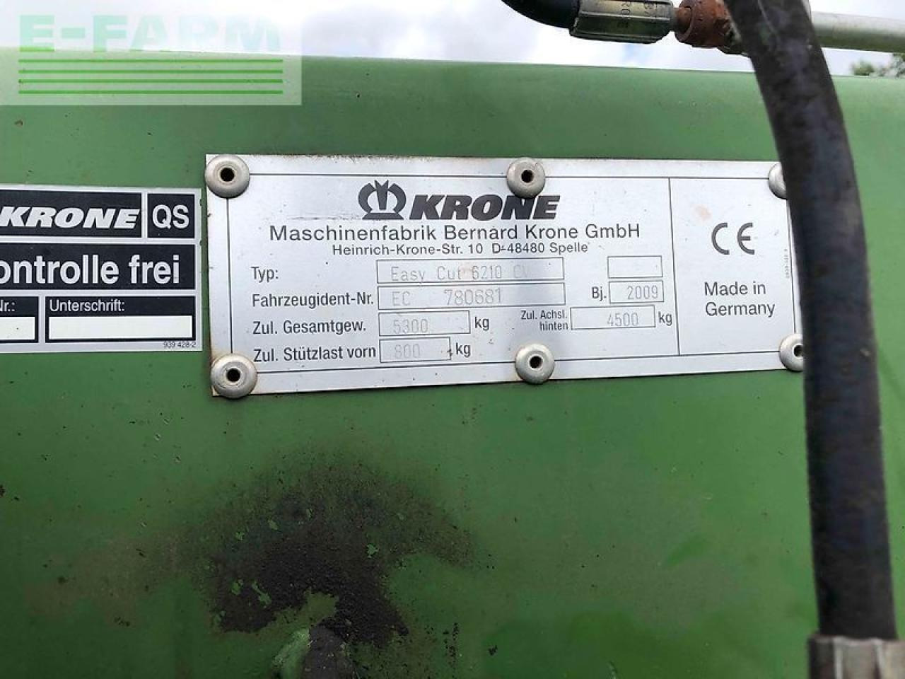 Krone easy cut 6210 cv - Mower: picture 5 Krone easy cut 6210 cv - Mower: picture 5