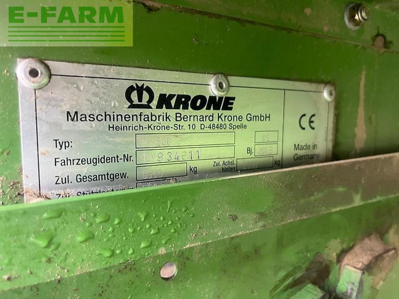 Square baler Krone fortima v 1500 mc: picture 10