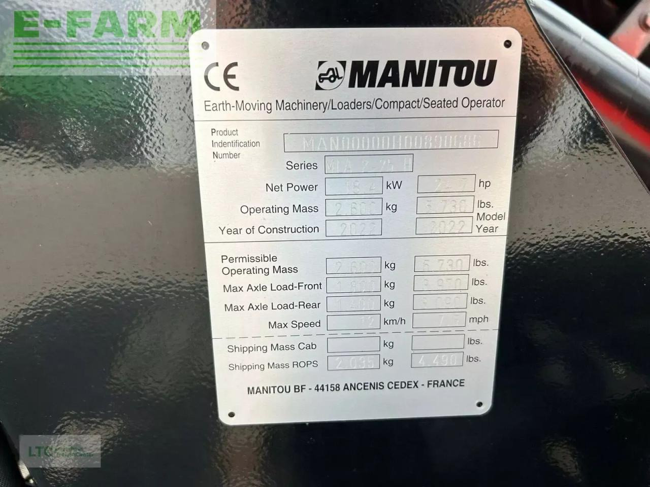 Wheel loader Manitou hoflader mla 2-25: picture 13