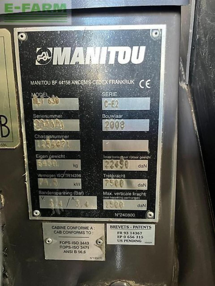 Telescopic handler Manitou mlt 630 turbo: picture 10