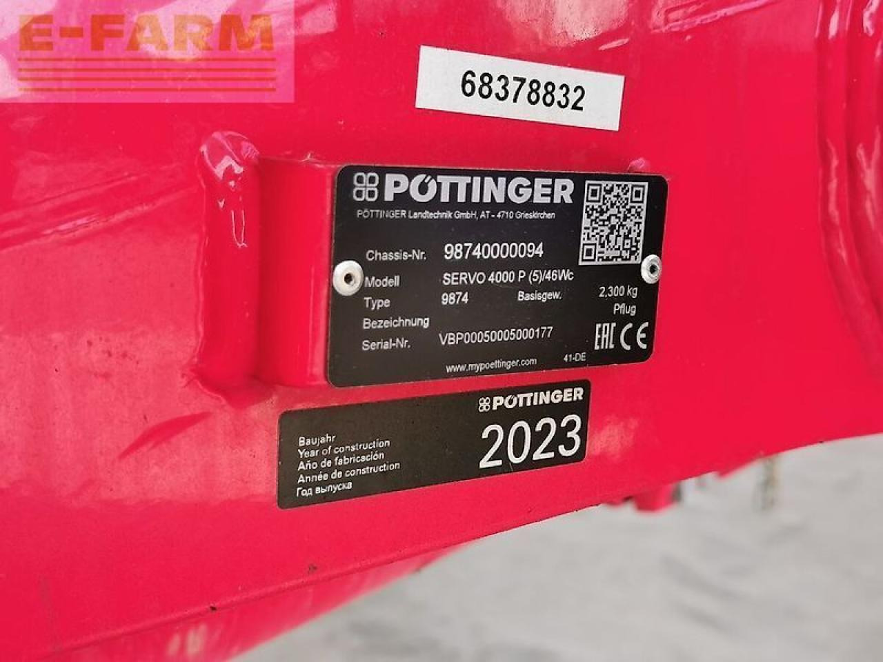 Plow Pöttinger servo 4000 plus: picture 12