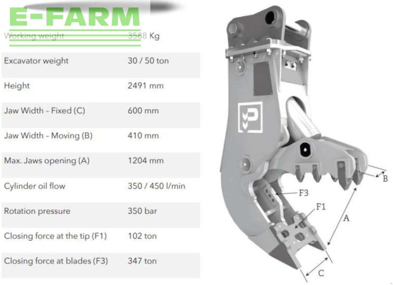 Cf350 - Demolition shears for Construction machinery: picture 2 Cf350 - Demolition shears for Construction machinery: picture 2