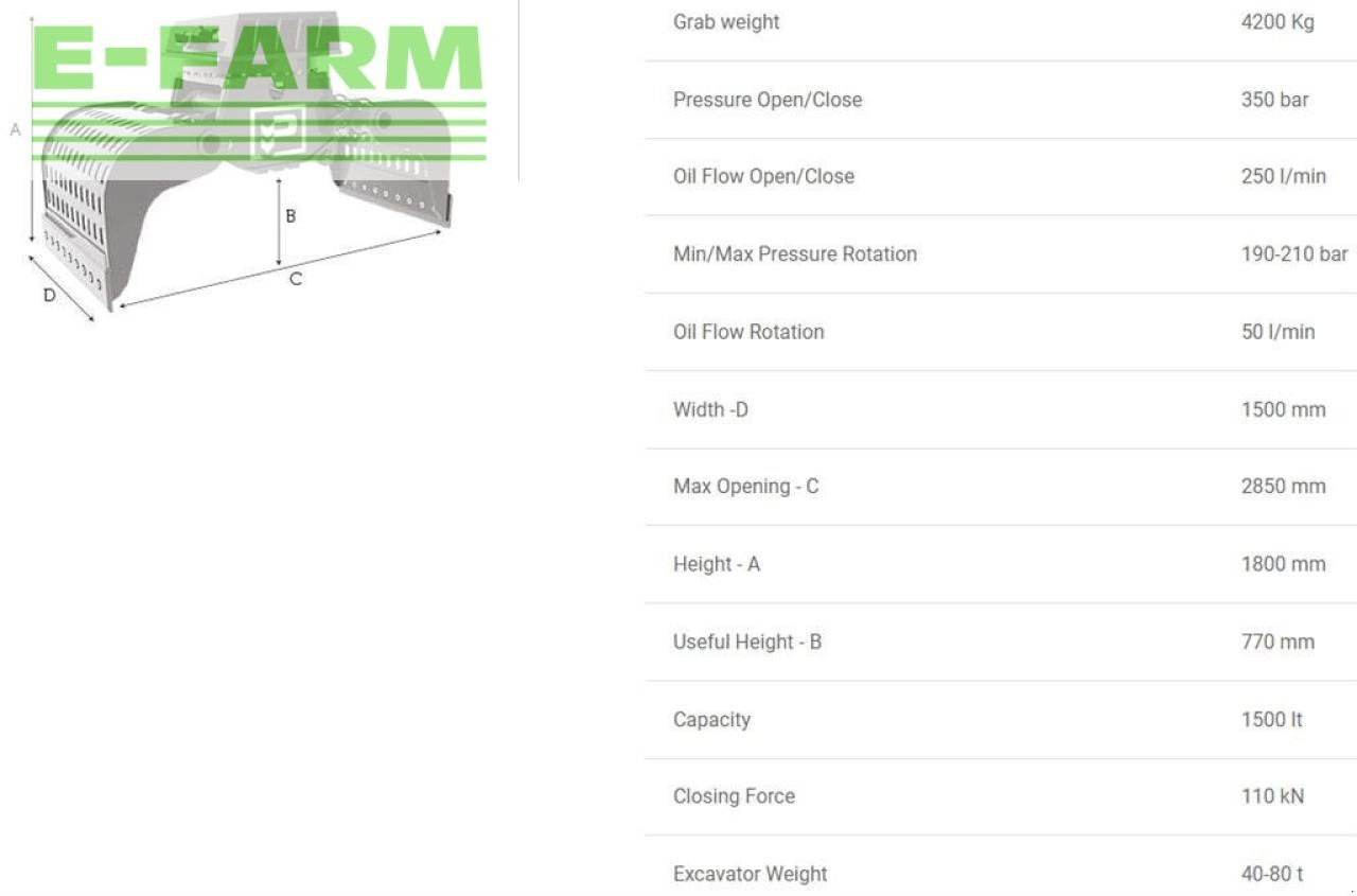 Hg45.80 - Grapple for Construction machinery: picture 2 Hg45.80 - Grapple for Construction machinery: picture 2