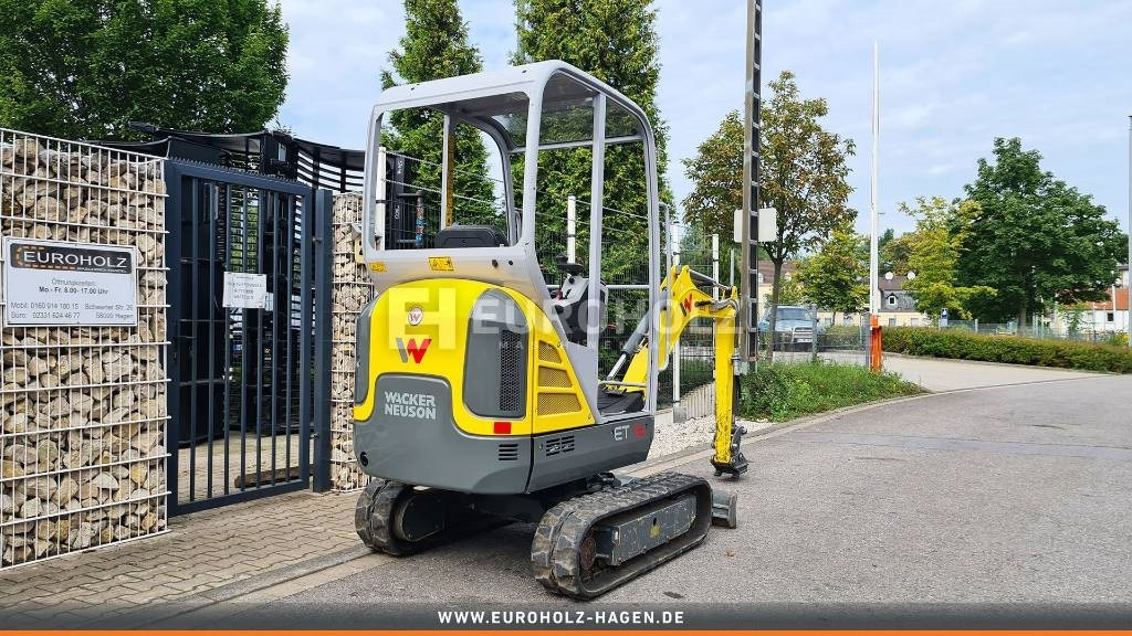 Wacker Neuson Minibagger ET16, Schnellwechsler MS01, Schutzdach - Mini excavator: picture 5 Wacker Neuson Minibagger ET16, Schnellwechsler MS01, Schutzdach - Mini excavator: picture 5