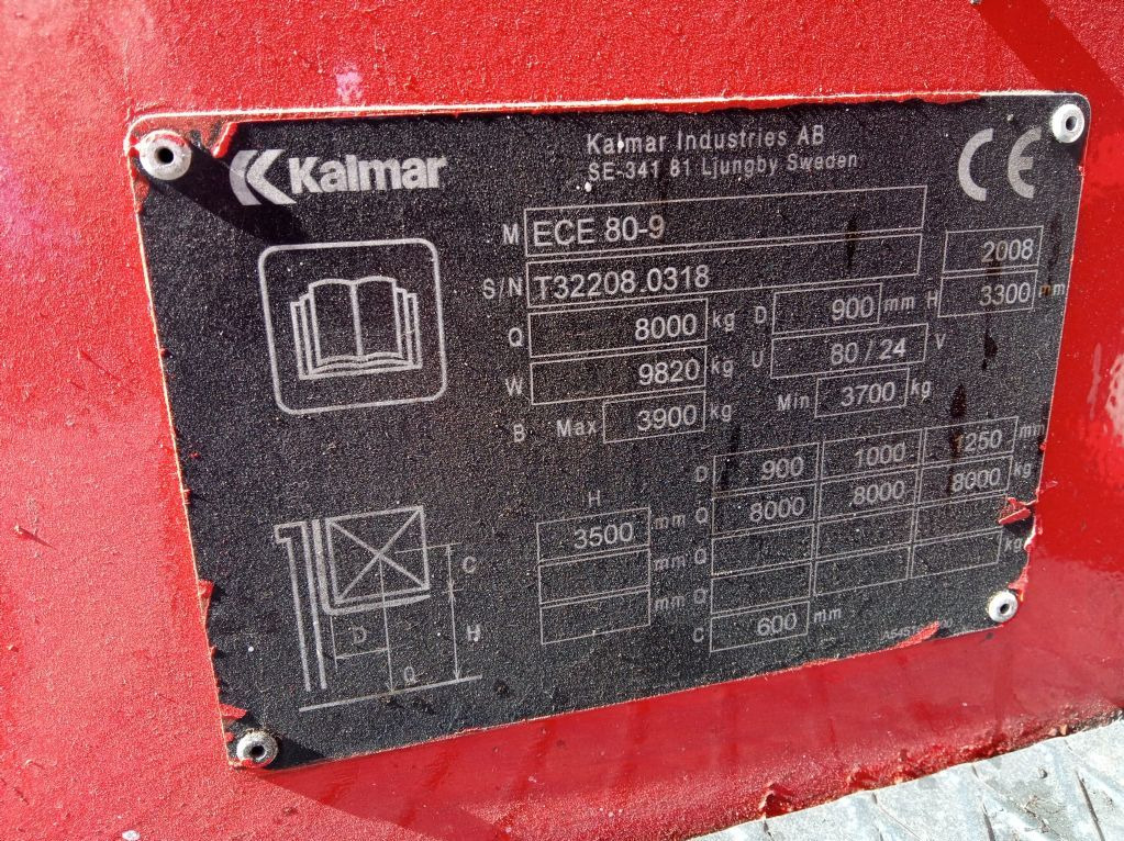 Kalmar ECE80-9 - Electric forklift: picture 5 Kalmar ECE80-9 - Electric forklift: picture 5