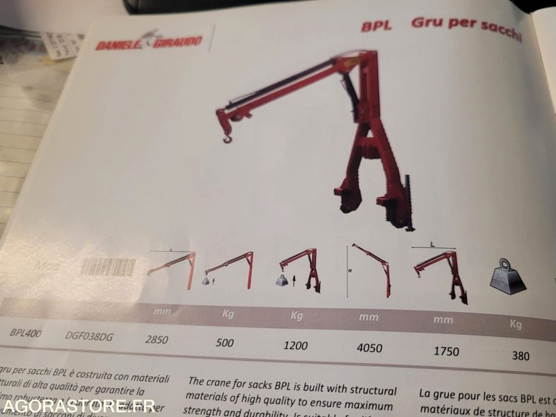 Lève sac - Agricultural machinery: picture 3 Lève sac - Agricultural machinery: picture 3