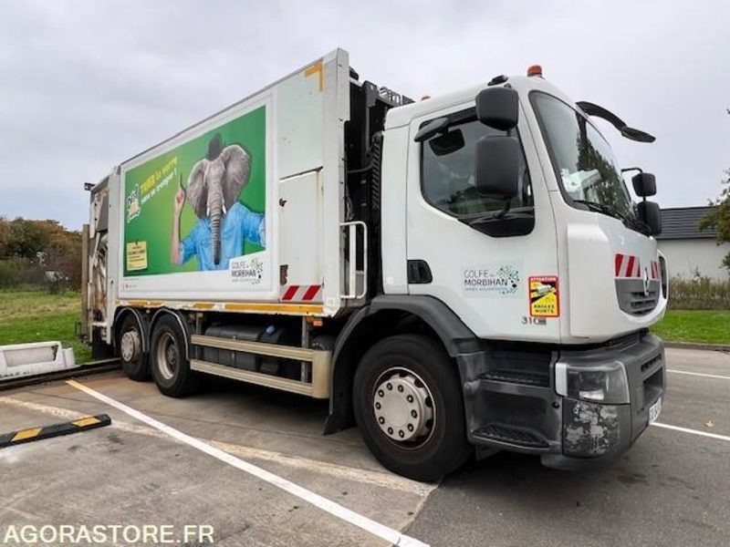 BENNE A ORDURES MENAGERES RENAULT - Garbage truck: picture 2 BENNE A ORDURES MENAGERES RENAULT - Garbage truck: picture 2