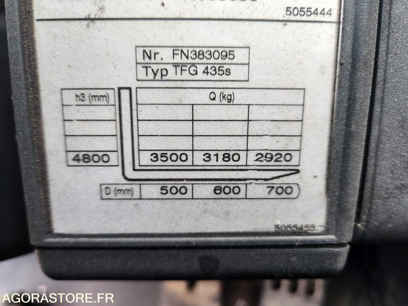 CHARIOT JUNGHEINRICH DFG 435s 480DZ - 2008 / 3260 HEURES - LPG forklift: picture 3 CHARIOT JUNGHEINRICH DFG 435s 480DZ - 2008 / 3260 HEURES - LPG forklift: picture 3