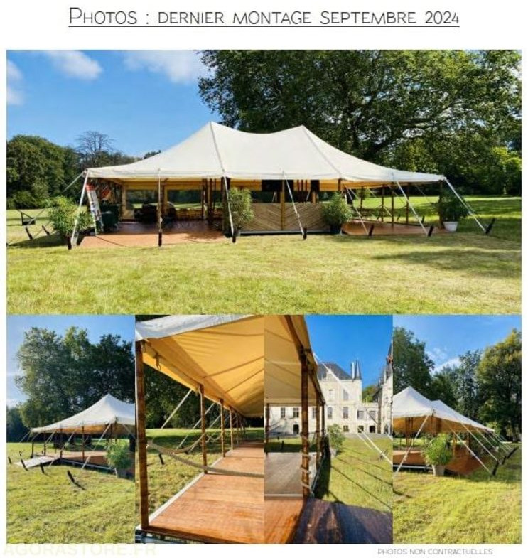 Chapiteau en bambou + planchers évènementiel + accessoires - Construction container: picture 1 Chapiteau en bambou + planchers évènementiel + accessoires - Construction container: picture 1