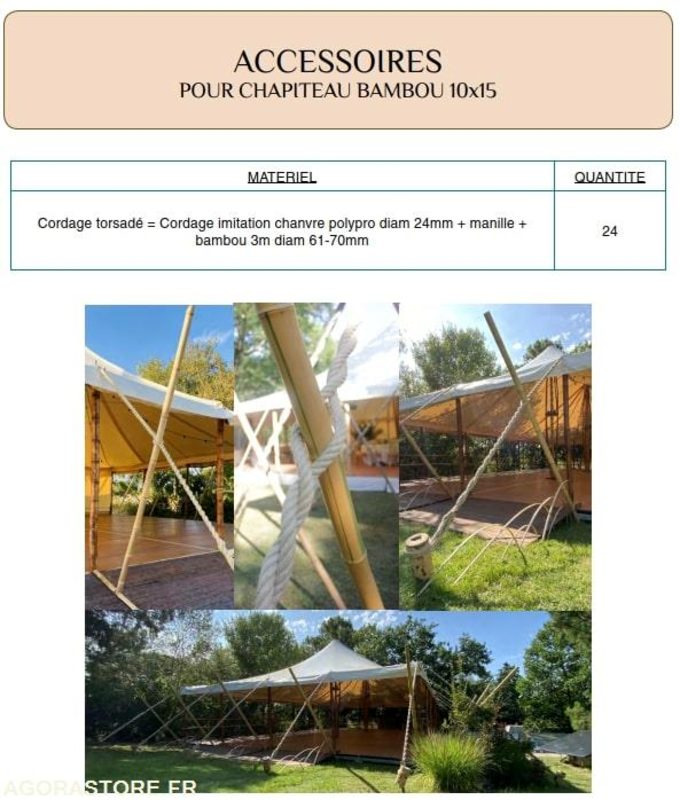 Chapiteau en bambou + planchers évènementiel + accessoires - Construction container: picture 4 Chapiteau en bambou + planchers évènementiel + accessoires - Construction container: picture 4