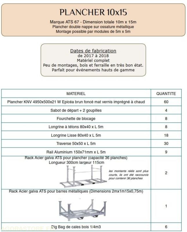 Chapiteau en bambou + planchers évènementiel + accessoires - Construction container: picture 5 Chapiteau en bambou + planchers évènementiel + accessoires - Construction container: picture 5