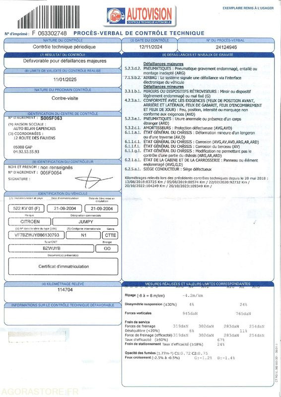 FOURGONNETTE CITROEN JUMPY - Small van: picture 3 FOURGONNETTE CITROEN JUMPY - Small van: picture 3