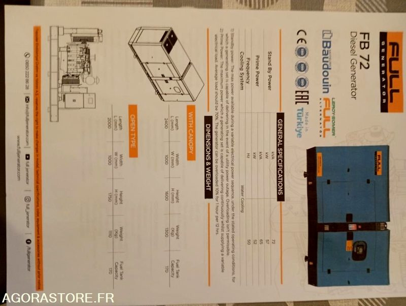 GROUPE ELECTROGENE 70 KVA - Generator set: picture 5 GROUPE ELECTROGENE 70 KVA - Generator set: picture 5