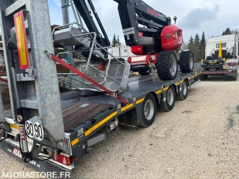 REMORQUE PORTE ENGIN 3 ESSIEUX CENTRAUX MAX TRAILER 2022 1500 KM - Low loader trailer: picture 1 REMORQUE PORTE ENGIN 3 ESSIEUX CENTRAUX MAX TRAILER 2022 1500 KM - Low loader trailer: picture 1