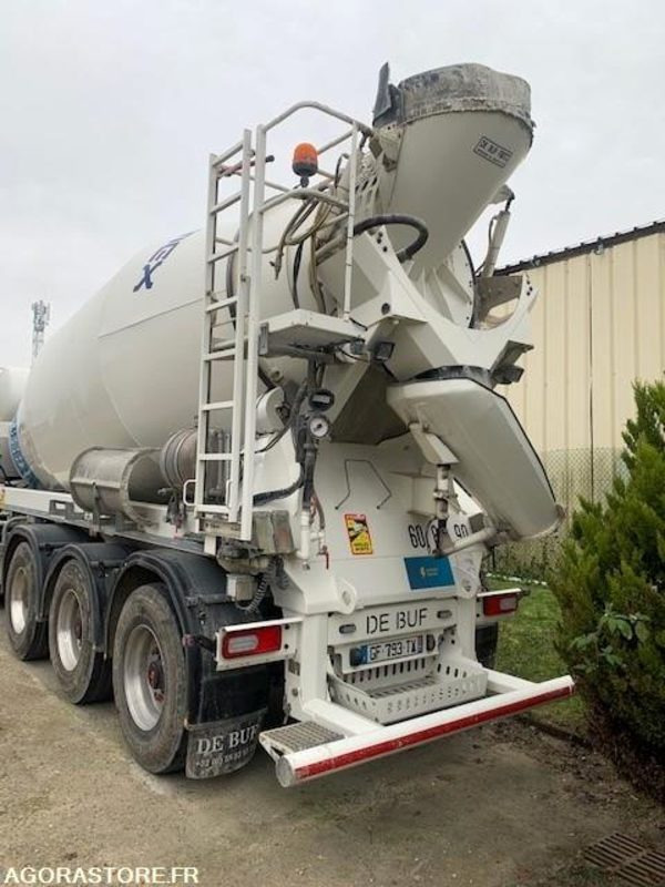 SEMI REMORQUE DEBUF TOUPIE ELECTRIQUE BM12-39-3ZET - Concrete mixer semi-trailer: picture 2 SEMI REMORQUE DEBUF TOUPIE ELECTRIQUE BM12-39-3ZET - Concrete mixer semi-trailer: picture 2