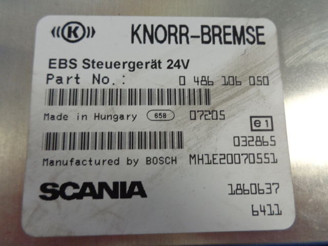 Scania EBS control unit - ECU for Truck: picture 4 Scania EBS control unit - ECU for Truck: picture 4