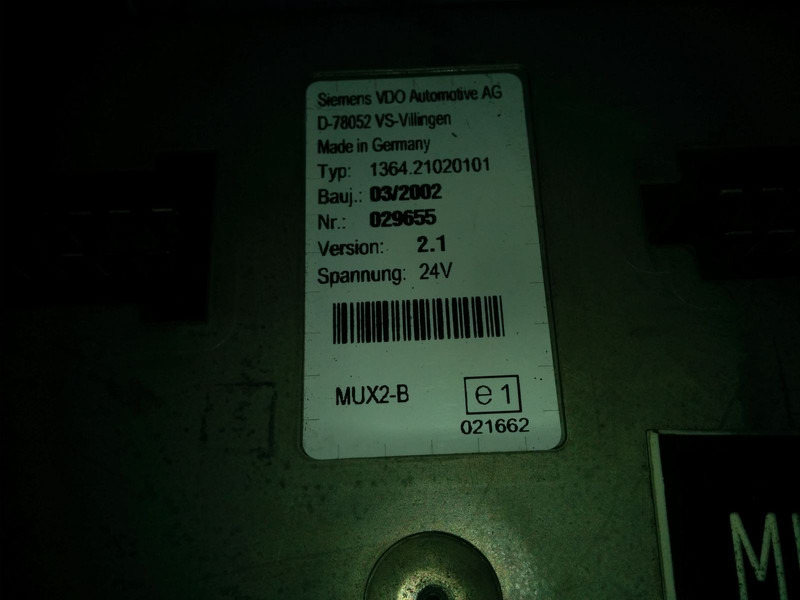 Neoplan MUX2-B - ECU: picture 3 Neoplan MUX2-B - ECU: picture 3