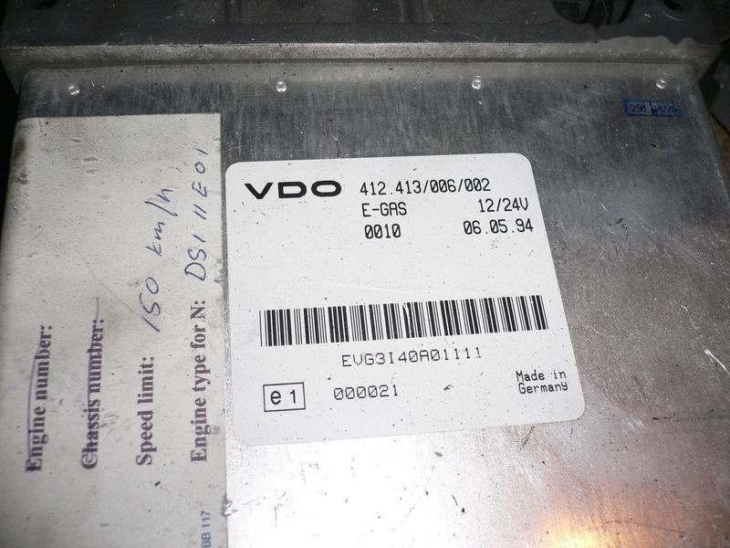 Scania VDO 412.413/006/002 Scania b10 - ECU for Bus: picture 1 Scania VDO 412.413/006/002 Scania b10 - ECU for Bus: picture 1