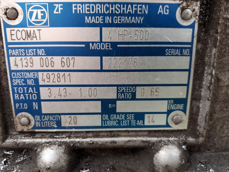 Gearbox ZF 5HP 590 .5HP602c. 5HP502C . 5HP500 .4HP500 / для Мерседе: picture 15
