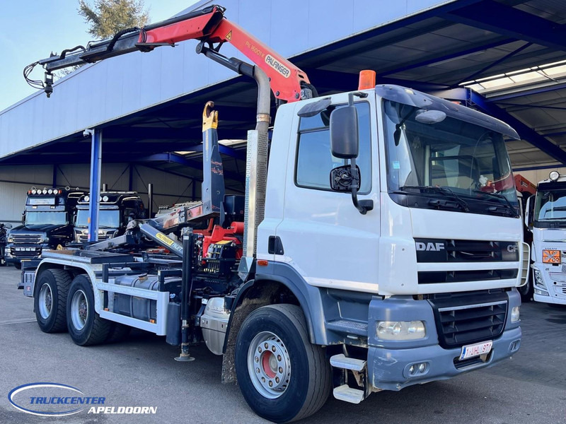 DAF CF 85.410 6x4 Bladgeveerd, Palfinger PK16001, Pallift - Hook lift truck, Crane truck: picture 1 DAF CF 85.410 6x4 Bladgeveerd, Palfinger PK16001, Pallift - Hook lift truck, Crane truck: picture 1