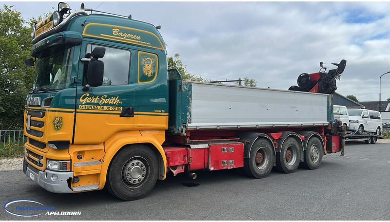 Scania R580 V8 8x4 Reduction axles, HMF 2620 K5 - Tipper, Crane truck: picture 1 Scania R580 V8 8x4 Reduction axles, HMF 2620 K5 - Tipper, Crane truck: picture 1