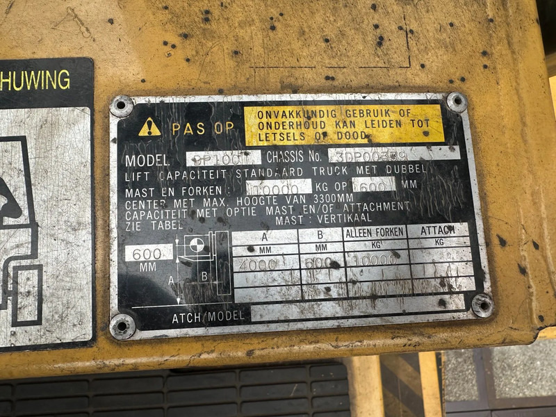 Diesel forklift Caterpillar DP100 VORKVERSTELLERS +SIDE SHIFT: picture 12