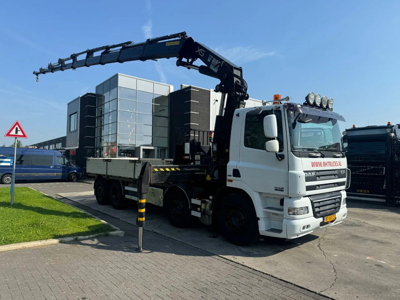 Dropside/ Flatbed truck, Crane truck DAF CF 85.360 8x2 + HIAB 422E8 REMOTE CONTROLE: picture 20