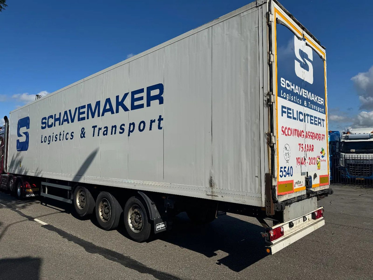 Hertoghs O3 3X SAF AXLE DISK BRAKES TÜV TILL 01- - Closed box semi-trailer: picture 2 Hertoghs O3 3X SAF AXLE DISK BRAKES TÜV TILL 01- - Closed box semi-trailer: picture 2