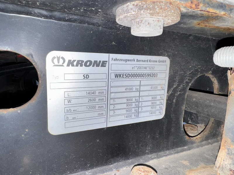 Refrigerator semi-trailer Krone SD THERMO KING SLX 300e + DHOLLANDIA 2000KG: picture 8