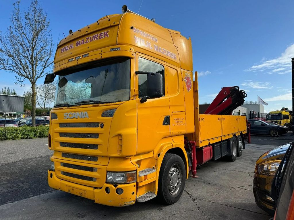 Crane truck, Dropside/ Flatbed truck Scania R500 V8 6X2 EURO 5 + HIAB 377EP-4XS + REMOTE CON: picture 10