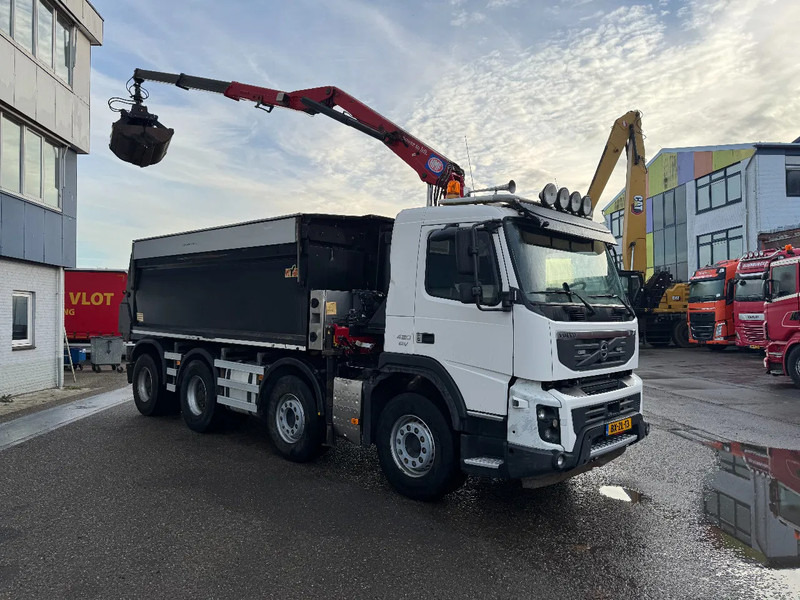 Volvo FMX 420 8X4 HMF 1643Z2 + REMOTE CONTROL + HYVA KIPPER - Tipper, Crane truck: picture 4 Volvo FMX 420 8X4 HMF 1643Z2 + REMOTE CONTROL + HYVA KIPPER - Tipper, Crane truck: picture 4