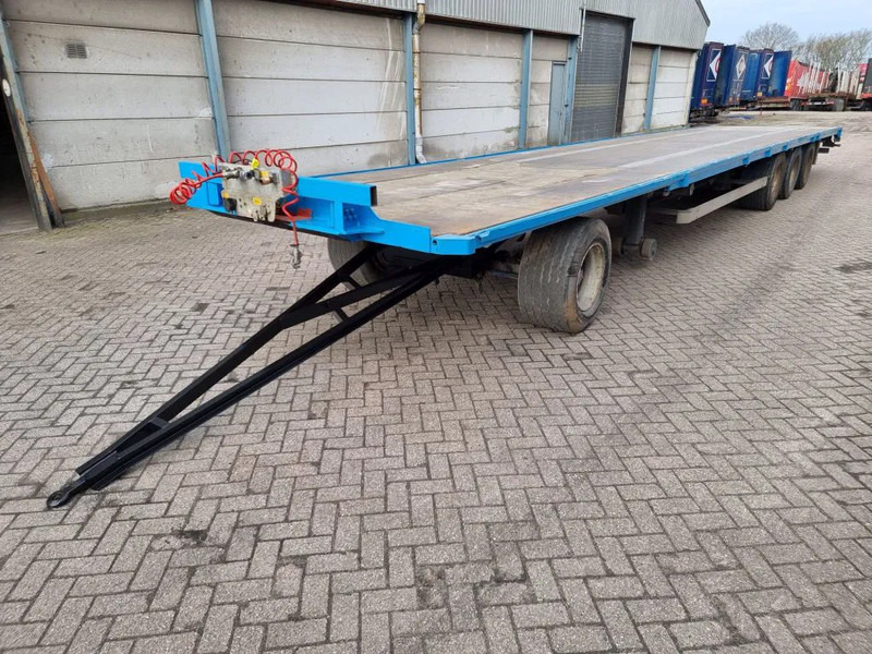 Dropside/ Flatbed trailer Van Hool 13.60 M LONG - 1 M HIGH - SUPER SINGLE TIRES - DRUM BRAKES: picture 19 Dropside/ Flatbed trailer Van Hool 13.60 M LONG - 1 M HIGH - SUPER SINGLE TIRES - DRUM BRAKES: picture 19
