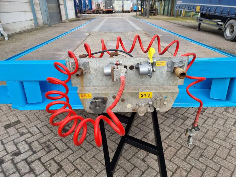 Dropside/ Flatbed trailer Van Hool 13.60 M LONG - 1 M HIGH - SUPER SINGLE TIRES - DRUM BRAKES: picture 9 Dropside/ Flatbed trailer Van Hool 13.60 M LONG - 1 M HIGH - SUPER SINGLE TIRES - DRUM BRAKES: picture 9