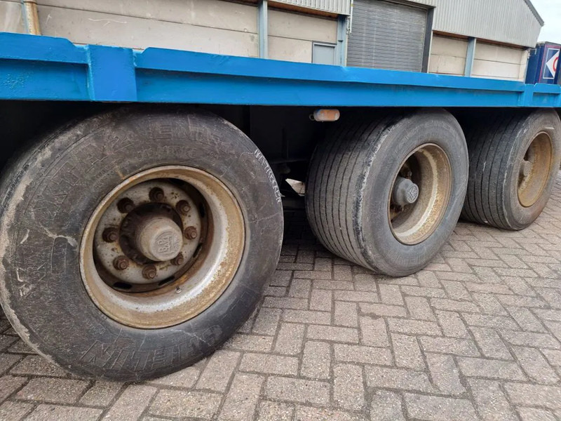 Dropside/ Flatbed trailer Van Hool 13.60 M LONG - 1 M HIGH - SUPER SINGLE TIRES - DRUM BRAKES: picture 12 Dropside/ Flatbed trailer Van Hool 13.60 M LONG - 1 M HIGH - SUPER SINGLE TIRES - DRUM BRAKES: picture 12